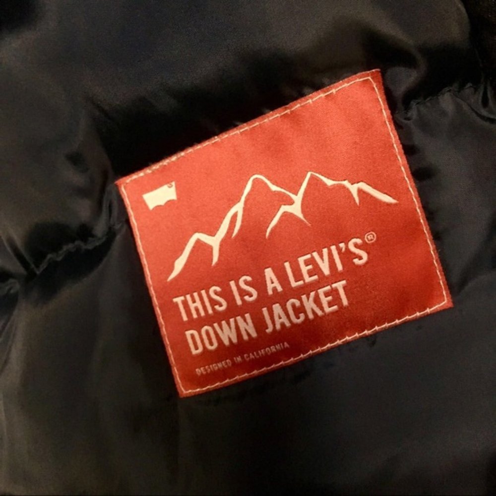 Levi’s IndigoDenim Trucker feather/down jacket S:S - Picture 6 of 6